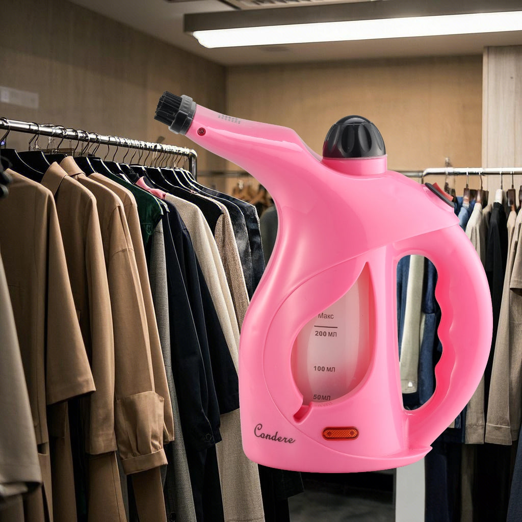 Condere Handheld Garment Steamer for Clothes – Travel Steamer for Clothes Portable Mini, 700W Hand Held Clothing Steamer with Brush, Clothes Steamer Handheld for Home & Travel Use