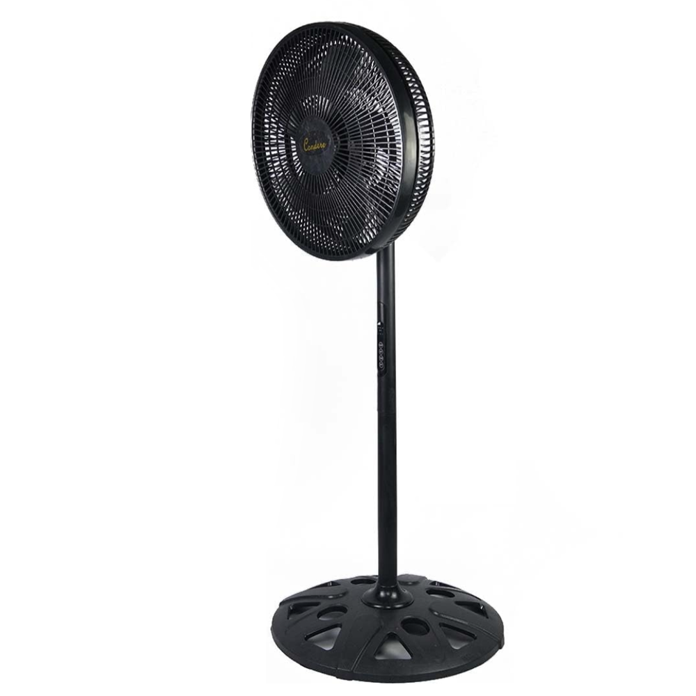 Condere 18" Telescopic Oscillating Remote-Controlled Pedestal Fan FS45-Z20MR – Quiet Bedroom Fan, Floor Fan, and Standing Fan
