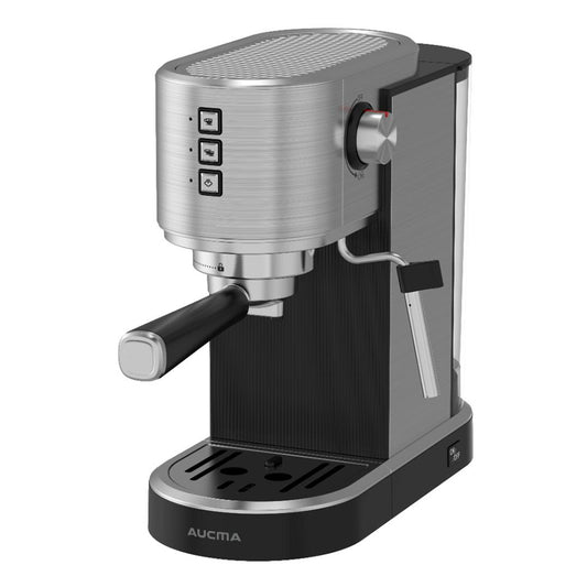 Coffee Maker XF-CM003 – 20-Bar Professional Espresso Coffee Maker, Milk Frother, Stainless Steel Coffee Machine, LED Light, Small Espresso Machines for Home, Cafetera Espresso