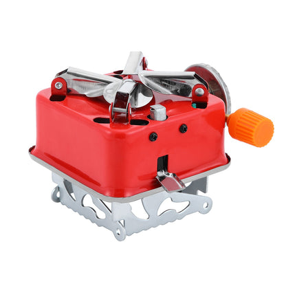 BDZ-001B Portable Camping Stove with Piezo Ignition & Carry Case – Butane Gas Stove with Adjustable Flame & 8 × 227g Gas Canisters