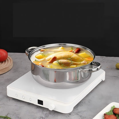 CONDERE HOME CDH-00310-Piece Stainless Steel Casserole Cookware Set with Glass Lids & Free Instant Yeast – For Induction, Gas & Electric Stoves
