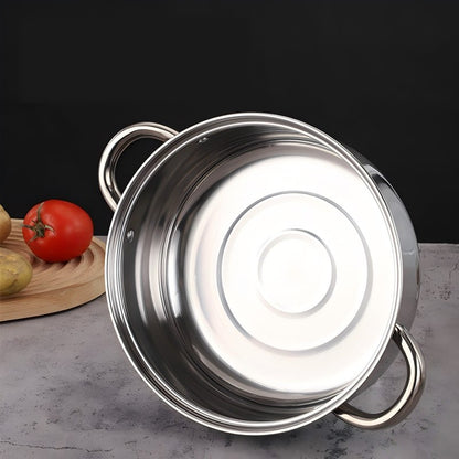 CONDERE HOME CDH-004 6-Piece Stainless Steel Casserole Cookware Set with Glass Lids & Free Instant Yeast Induction, Gas & Electric Compatible