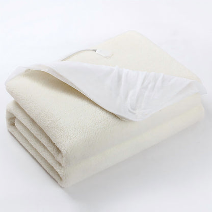 Electric Blanket EB-1011, 91x188cm Heated Blanket with Controller, Synthetic Wool Fleece Heating Blanket