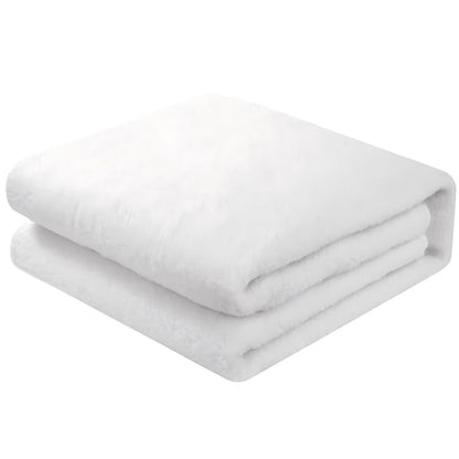 Electric Blanket EB-1013, 155x188cm Heated Blanket Throw with 2 Controllers, Synthetic Wool Fleece