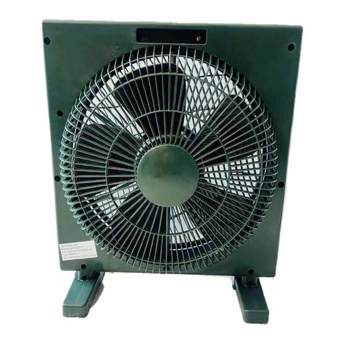 Condere Electric Box Fan FS40-F12 - Powerful Desk Fan with 60-Min Timer, Oscillation, 3 Speeds, and Cool Air Flow for Home, Travel, and Window Use 12"