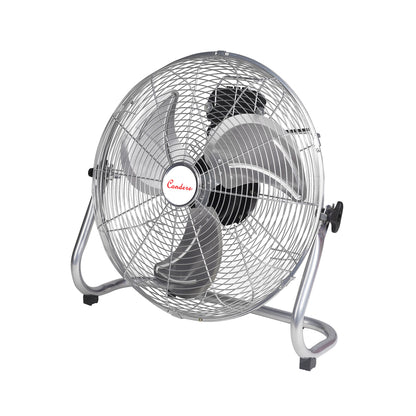 Condere FS40-F20 20" Metal Floor Fan – Standing Oscillating Pedestal Fan for Bedroom & Home