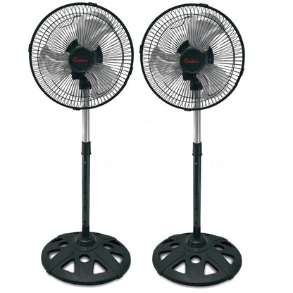 Condere 10 Inch Stand Electric Fan FS40-S10 2 sets – Standing Fan for Bedroom, Oscillating Pedestal Fan, Floor Fan with Adjustable Speeds