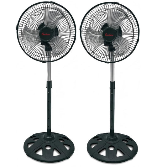 Condere 10 Inch Stand Electric Fan FS40-S10 2 sets – Standing Fan for Bedroom, Oscillating Pedestal Fan, Floor Fan with Adjustable Speeds