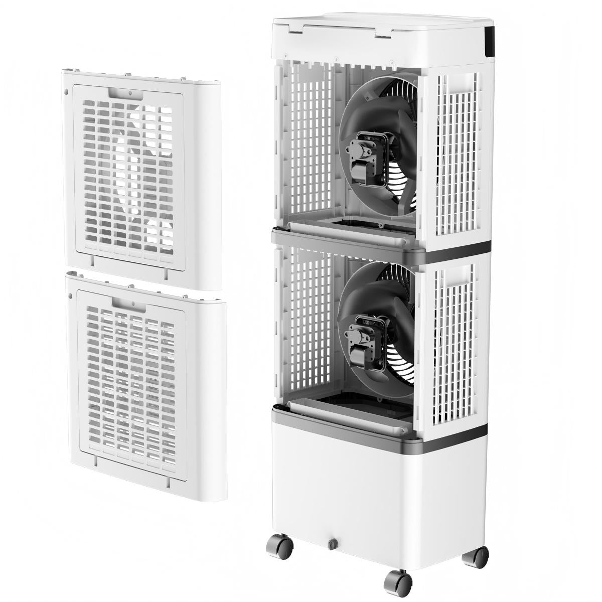 Water-Cooled Air Cooler GZ20-31A – Remote Controlled Portable Cooling Fan with 14L Tank & Dual Air Outlet