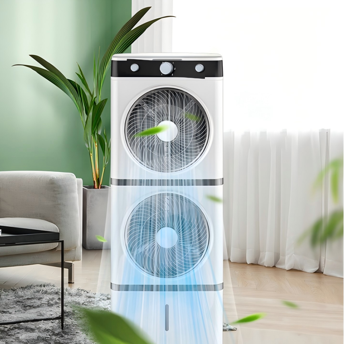 Water-Cooled Air Cooler GZ20-31B – Portable Cooling Fan with 14L Tank & Dual Air Outlet
