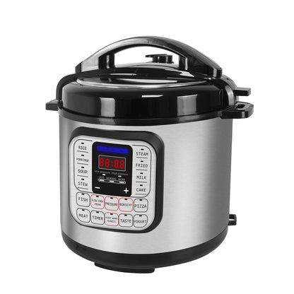 CONDERE PLUS 5L Electric Pressure Cooker Multifunction Smart Rice Cooker Slow Cooker Soup Pot with Stainless Steel Inner Pot Digital Display 14 Cooking Functions Easy to Clean Safety Protection