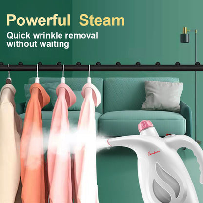 CONDERE Handheld Clothes Steamer Portable Travel Steamer for Clothes, Mini Hand Steamer, Clothing Steamer for Wrinkle Removal, Hand-Held Fabric Steamer for Home & Travel Use (EL-3116)