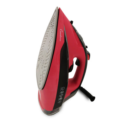 Steam Iron for Clothes 2200W, Ceramic Non-Stick Plate, Thermostatically Controlled with Self-Clean Function, Compact and Portable Clothes Iron for travel
