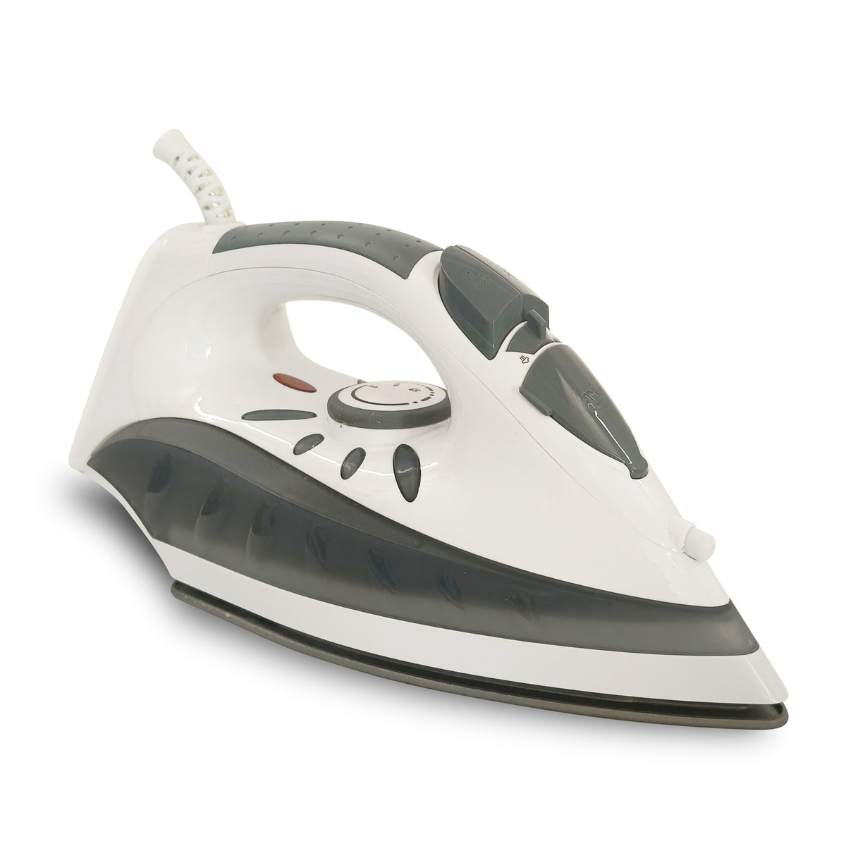 Compact Steam Iron for Clothes with Non-Stick Soleplate, 250ML Water Tank, Self-Cleaning, 1600W-2200W, steam iron with Burst & Vertical Steam for Home and Travel Use