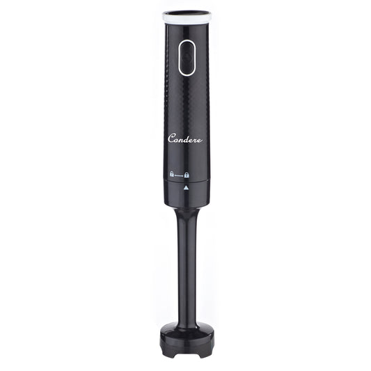 Condere Hand Blender LB-2009 – Immersion Handheld Blender with Stainless Steel Blades, Stick Mixer for Kitchen, One Speed, and Easy-Clean Detachable Plastic Blending Rod