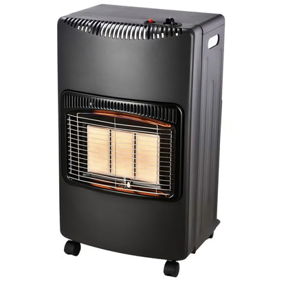 Indoor Foldable Gas Heater, 1.5kW-4.2kW Propane Heater with Piezo-Electric Ignition, ODS & Flame-Failure Protection, Portable and Safe for Indoor Use