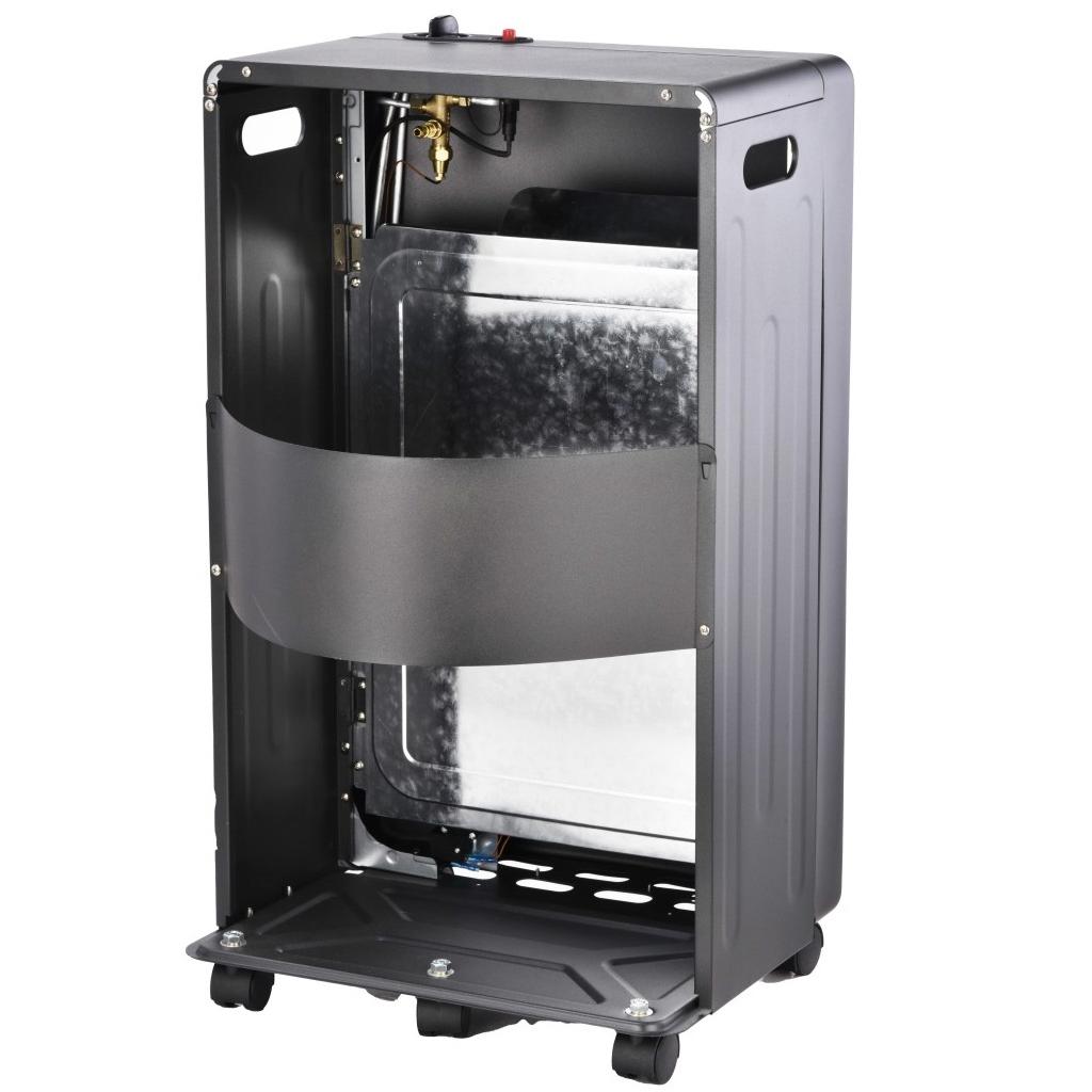 Indoor Foldable Gas Heater, 1.5kW-4.2kW Propane Heater with Piezo-Electric Ignition, ODS & Flame-Failure Protection, Portable and Safe for Indoor Use