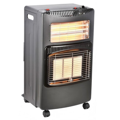 Indoor Foldable Propane Gas Heater, 1.4kW-4.2kW with Piezoelectric Ignition, ODS & Tilt Safety, Portable Gas Heater for Home Heating
