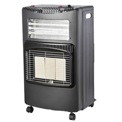 Indoor Foldable Propane Gas Heater, 1.4kW-4.2kW with Piezoelectric Ignition, ODS & Tilt Safety, Portable Gas Heater for Home Heating