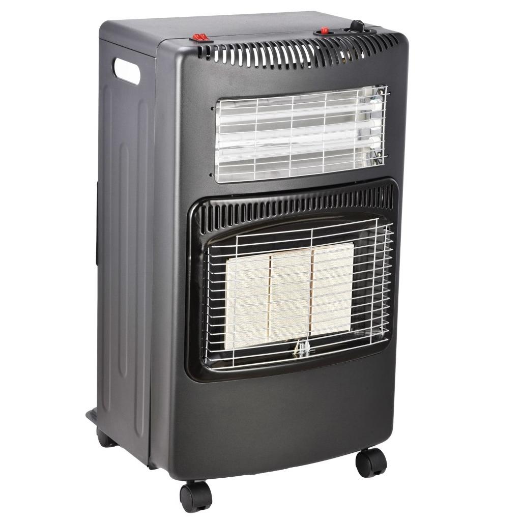 Indoor Foldable Propane Gas Heater, 1.4kW-4.2kW with Piezoelectric Ignition, ODS & Tilt Safety, Portable Gas Heater for Home Heating