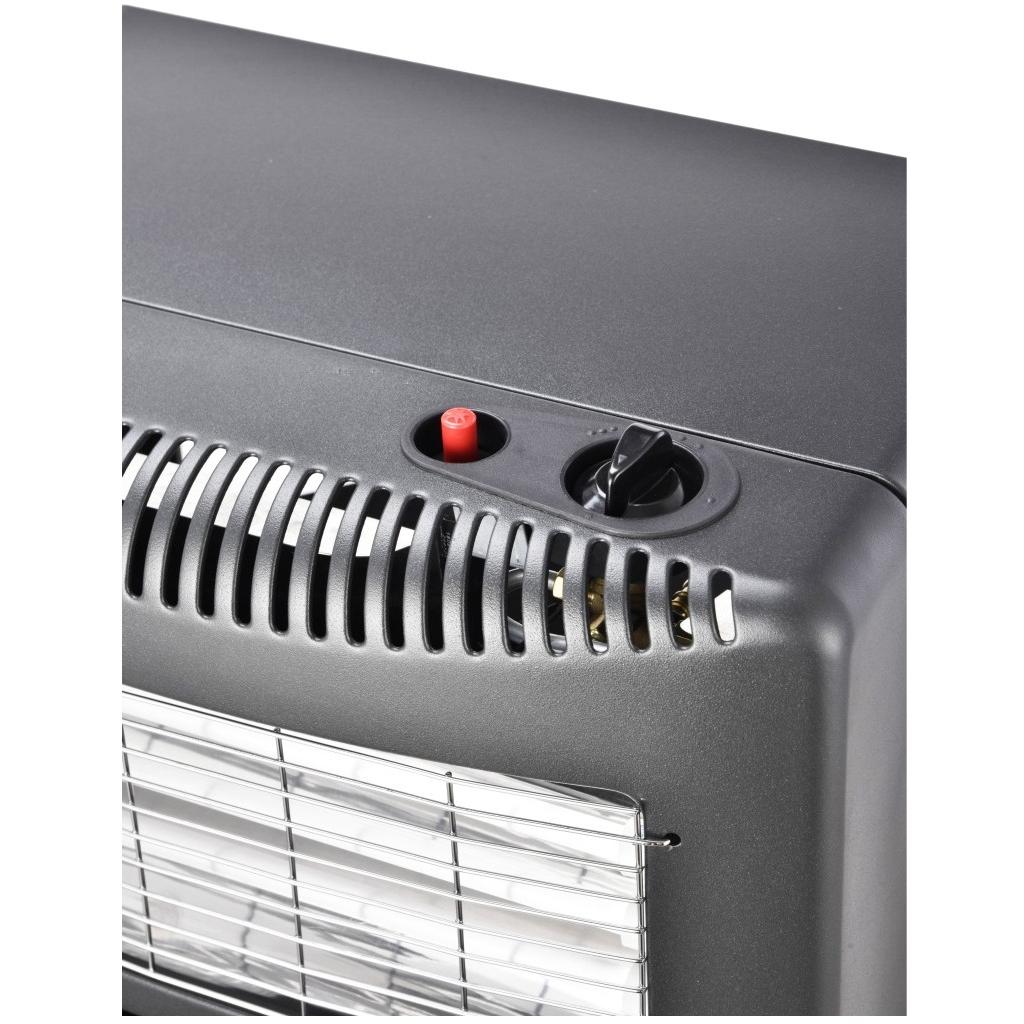 Indoor Foldable Propane Gas Heater, 1.4kW-4.2kW with Piezoelectric Ignition, ODS & Tilt Safety, Portable Gas Heater for Home Heating