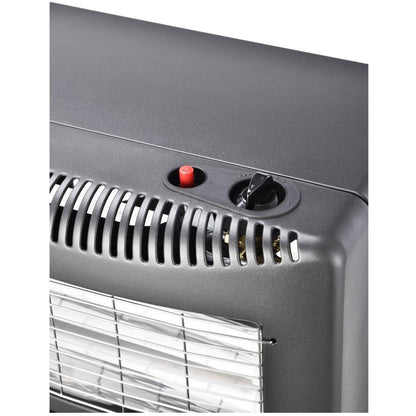 Indoor Foldable Propane Gas Heater, 1.4kW-4.2kW with Piezoelectric Ignition, ODS & Tilt Safety, Portable Gas Heater for Home Heating
