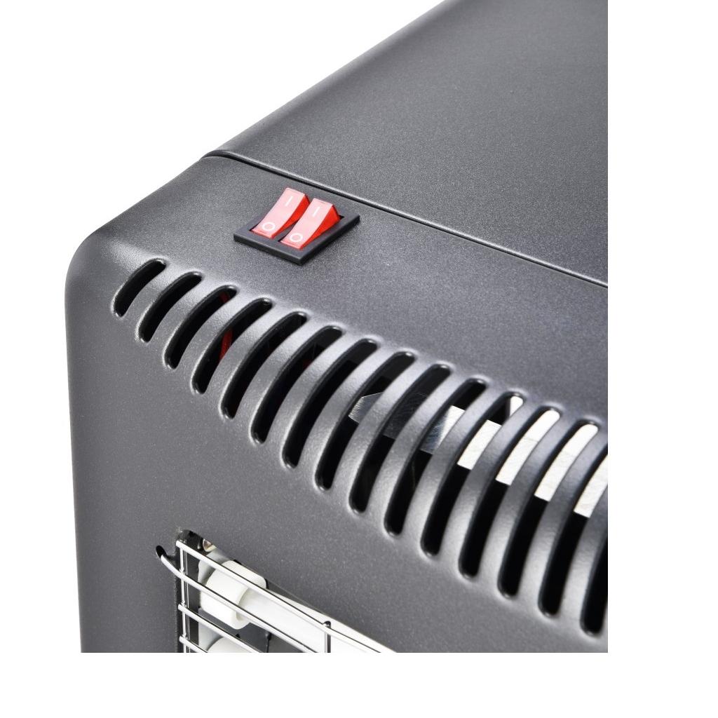 Indoor Foldable Propane Gas Heater, 1.4kW-4.2kW with Piezoelectric Ignition, ODS & Tilt Safety, Portable Gas Heater for Home Heating