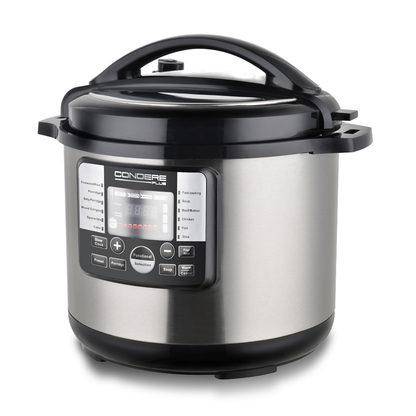 CONDERE PLUS 4L Electric Pressure Cooker, Smart Rice Cooker, Slow Cooker, Soup Pot, Stainless Steel Inner Pot, 17 Cooking Functions, Digital Display, 8 Safety Features, Easy to Clean