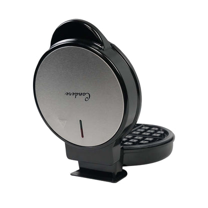 Condere Round Waffle Maker ZS-2433 – Mini Waffle Maker, Thin Waffle Maker, Cast Iron Waffle Iron, and Small Waffles Maker for Perfect Breakfast