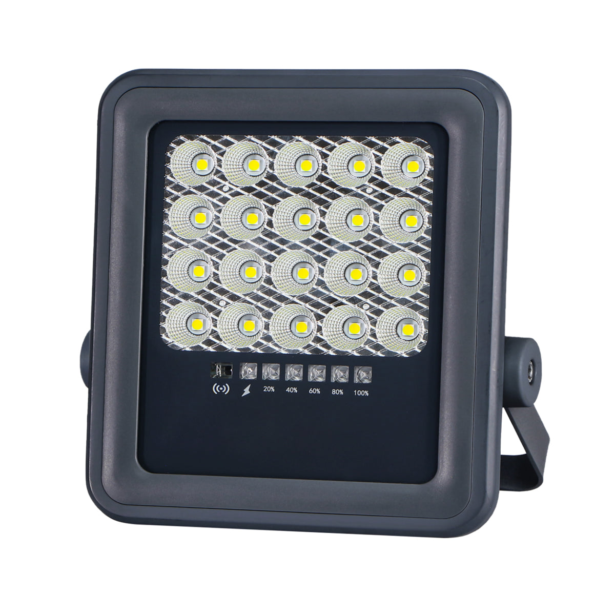 Solar Flood Light with Panels SK-6014-50W Outdoor Solar Powered LED Light with Remote, 400-500lm Brightness, 10-12 Hours Lighting Time
