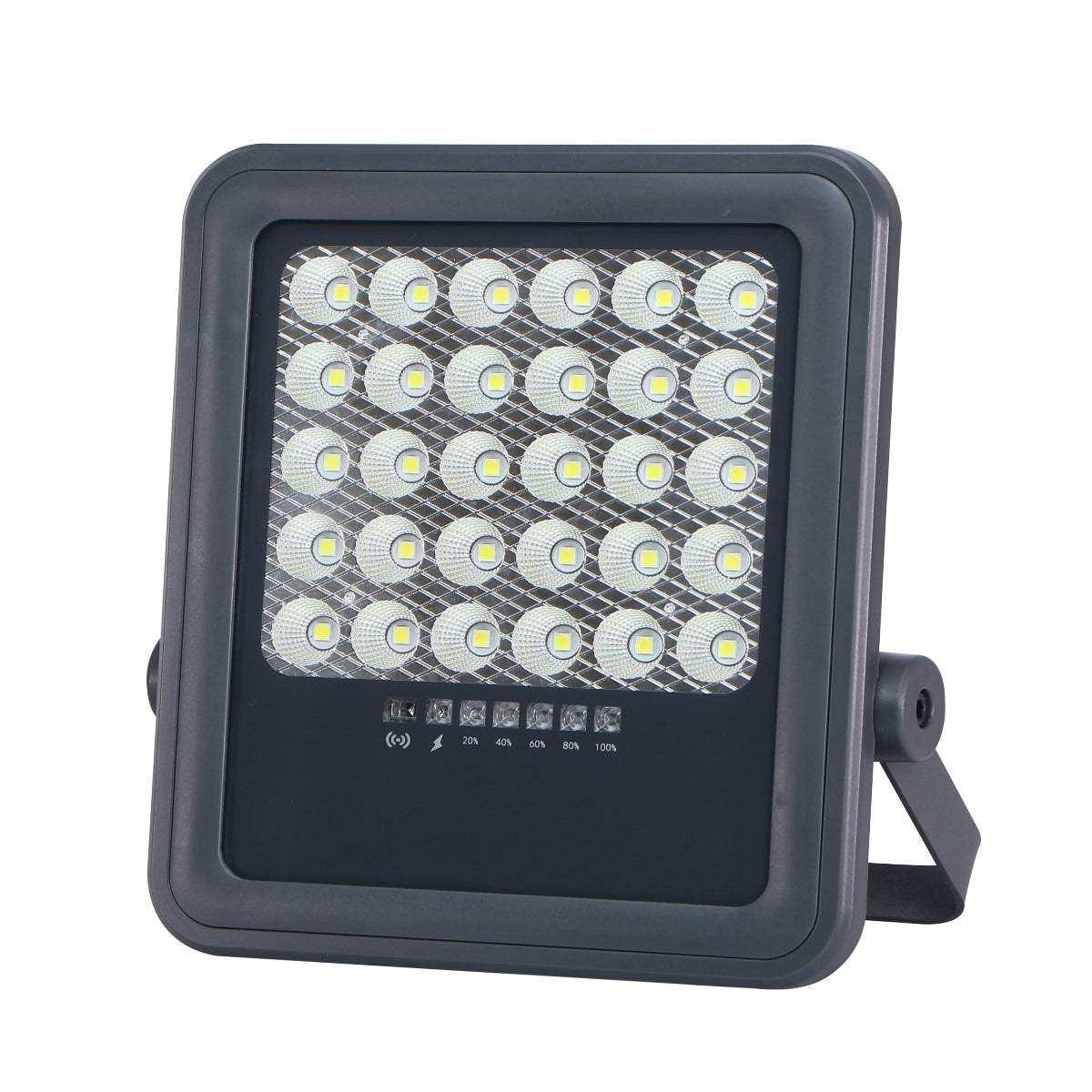 Solar Lights Outdoor SK-6015-100W Outdoor Solar Powered LED Light with Remote, 800-900lm Brightness, 10-12 Hours Lighting Time