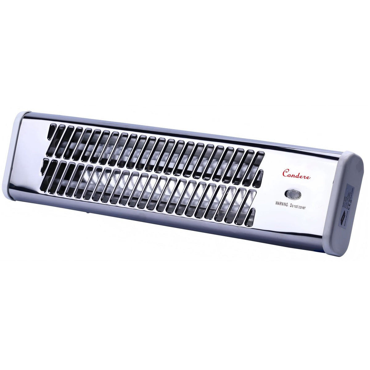 CONDERE Electric Heater ZR-2008 Wall Mounted Quartz Tube Space Heater, 800W Bathroom & Indoor Heater with Pull Cord Switch, Portable Electric Heater for Office, Bedroom, Small Spaces