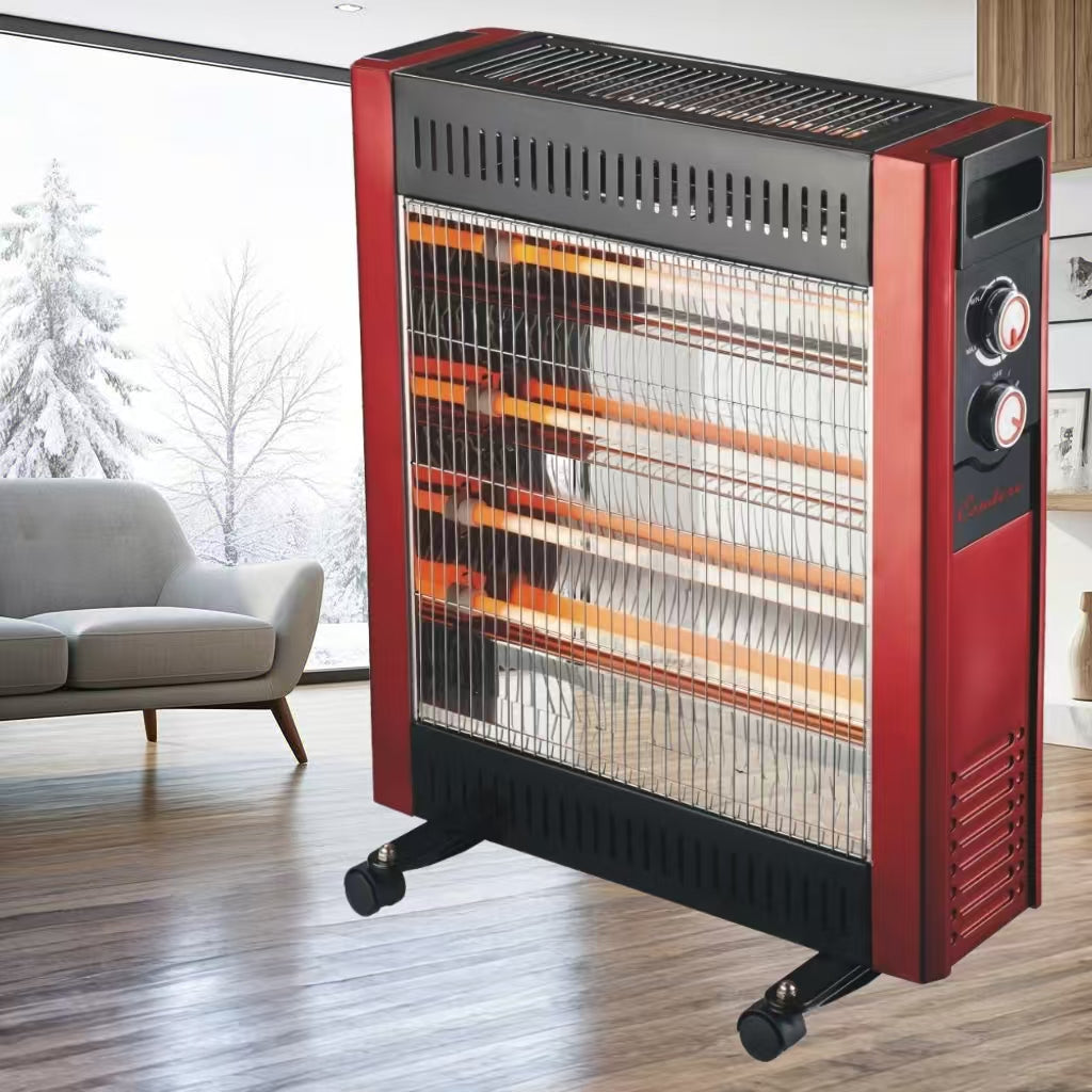 CONDERE Electric Heater ZR-2202, 5 Quartz Tube Space Heater, Portable Electric Heater for Indoor Use, Room, Bedroom, Office