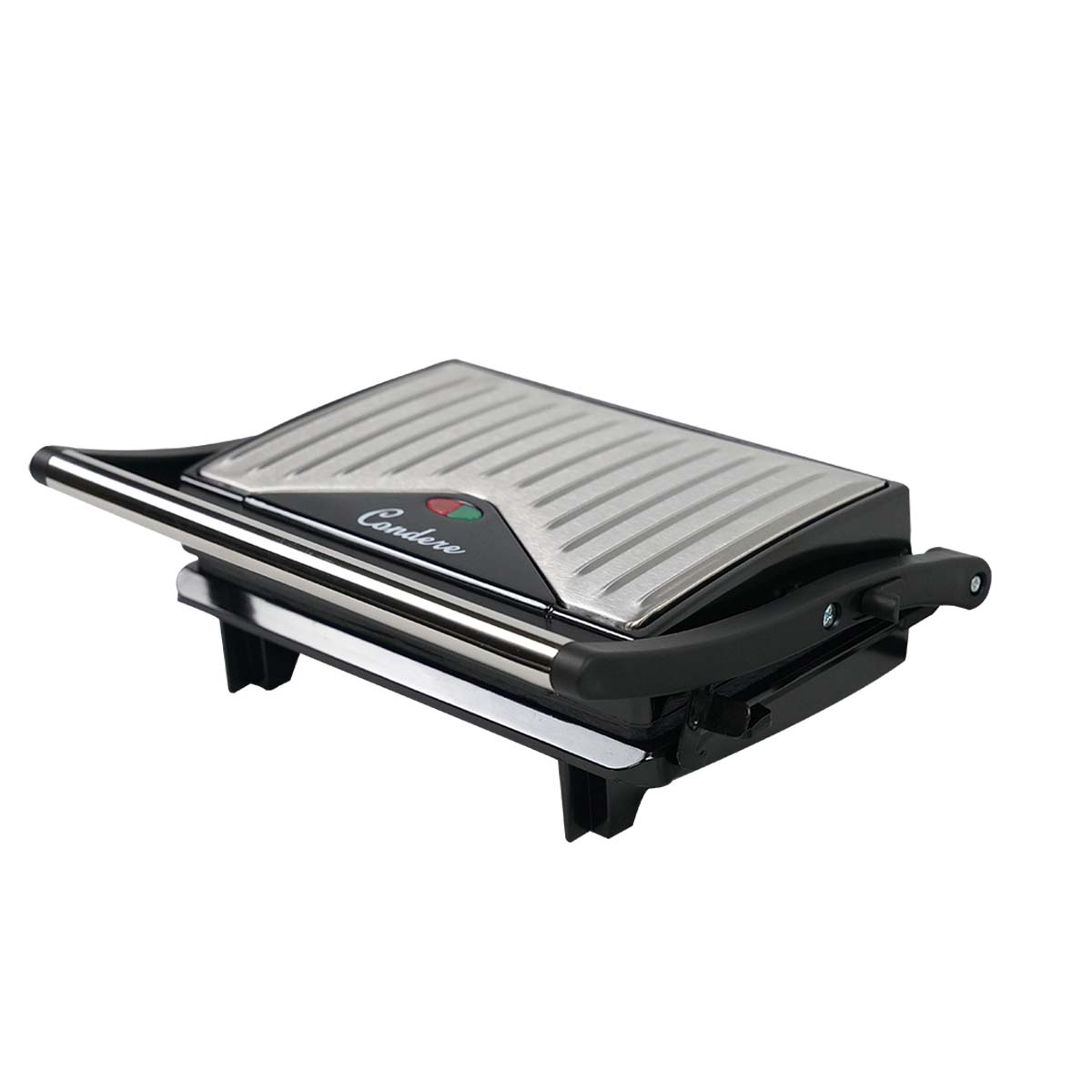 Condere Mini Contact Grill ZS-2432 – Indoor Electric Grill, Panini Press, Electric Grill for Kitchen, Small Indoor Grill for Grilled Cheese