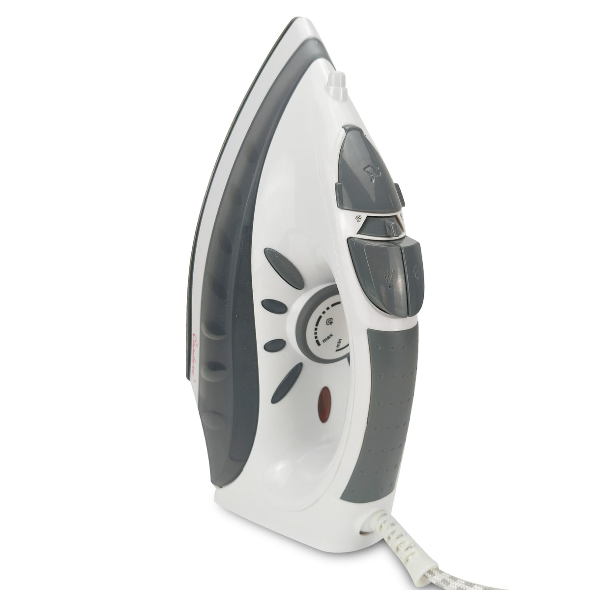 Compact Steam Iron for Clothes with Non-Stick Soleplate, 250ML Water Tank, Self-Cleaning, 1600W-2200W, steam iron with Burst & Vertical Steam for Home and Travel Use