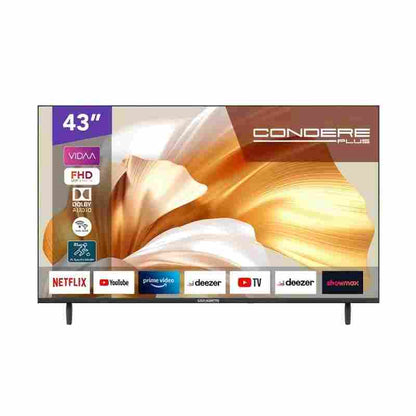 Condere Plus 43" FHD LED Smart TV – VIDAA OS, Dolby Audio, HDR, Wi-Fi
